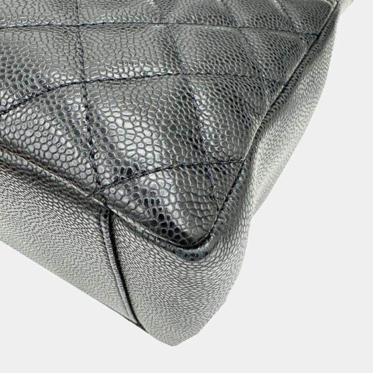 مملوكة مسبقًا Chanel Black Caviar Leather Grand Shopping Chain Tote Bag