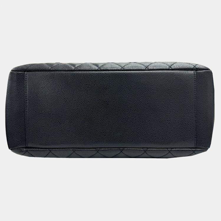 مملوكة مسبقًا Chanel Black Caviar Leather Grand Shopping Chain Tote Bag