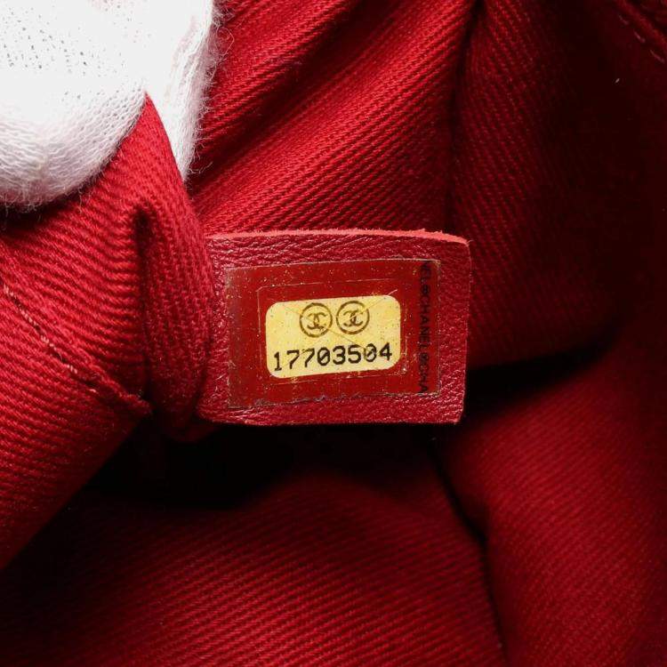 Pre Owned Chanel Red Caviar Chic Quilt Flap Shoulder Bag