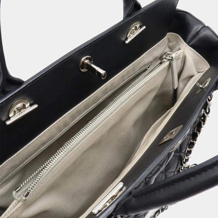 Pre Owned Chanel Black Leather Portobello Tote Bag