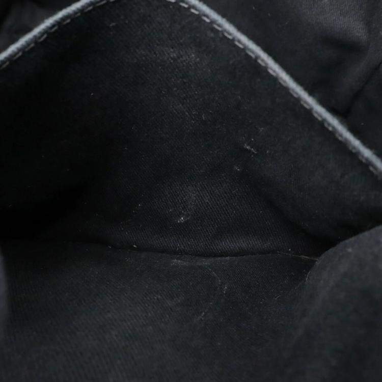 Pre Owned Chanel Black, Gray Canvas Deauville Tote Bag