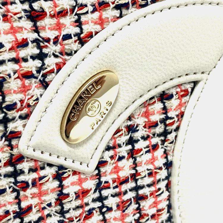 Pre Owned Chanel Multicolor Tweed CC Mania Flap Bag