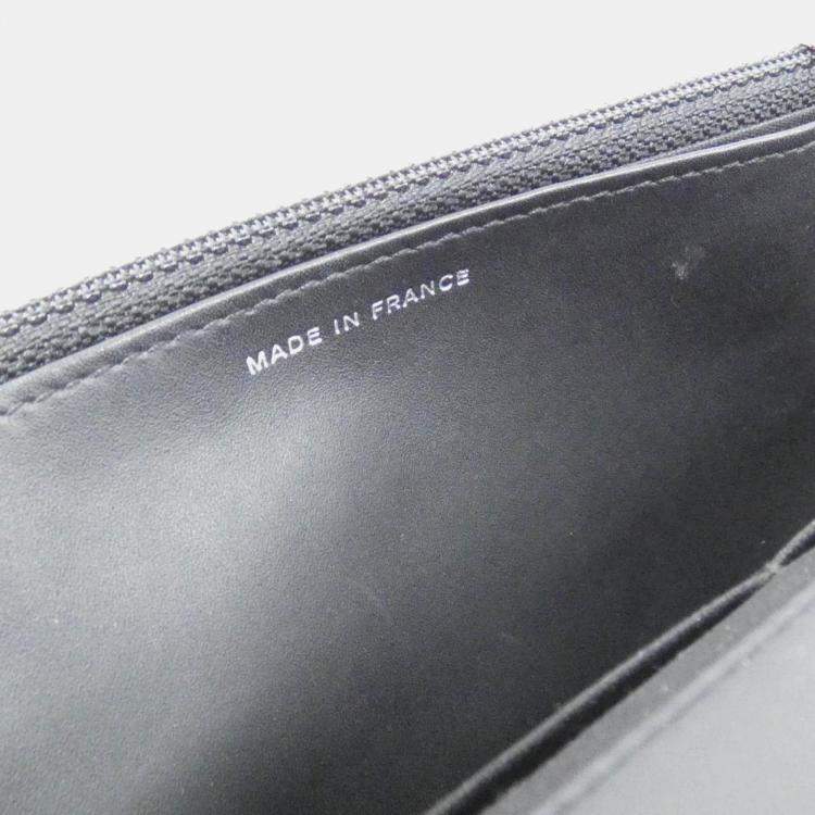 Pre Owned Chanel Black Leather Timeless CC Wallet On Chain 