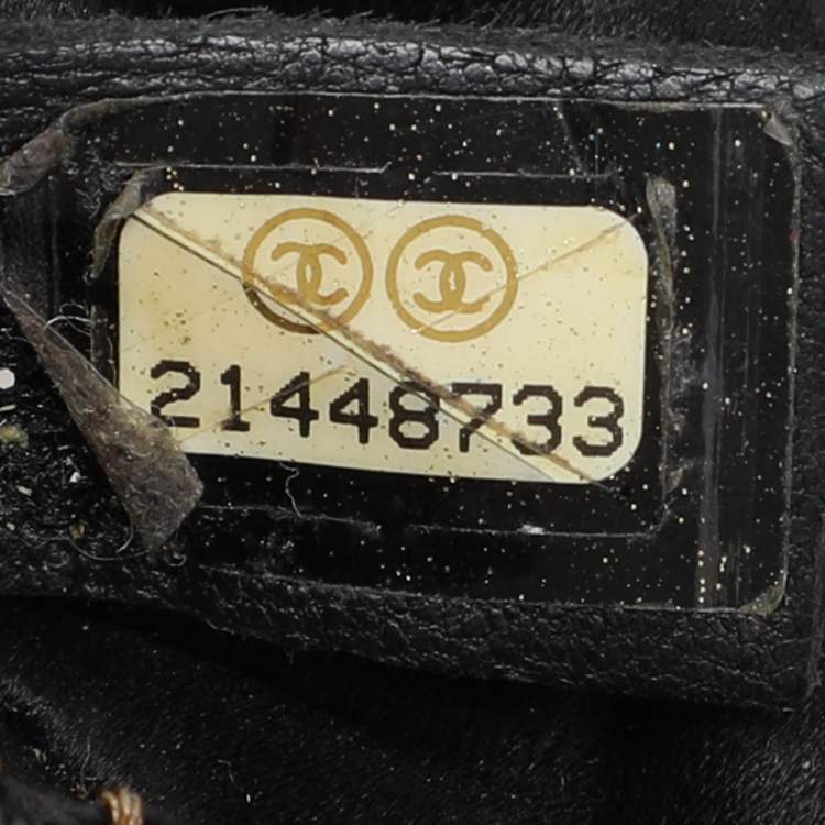 Pre Owned Chanel Black Quilted Patent Leather Extra Mini CC Paris-Salzburg Classic Flap Bag