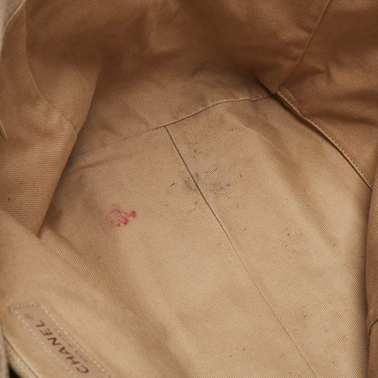 Pre Owned Chanel Beige Canvas Large Deauville Shopper Tote