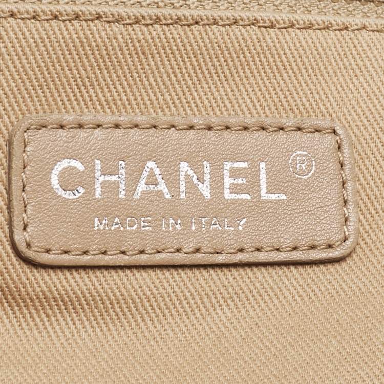 Pre Owned Chanel Beige Canvas Large Deauville Shopper Tote