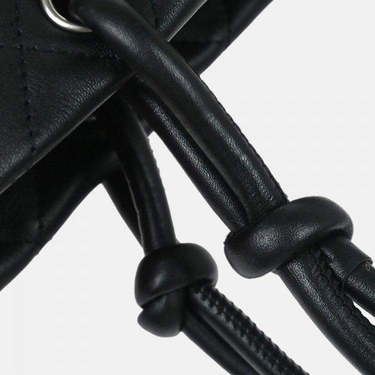 Pre Owned Chanel Black Leather Cambon Ligne Tote Bag