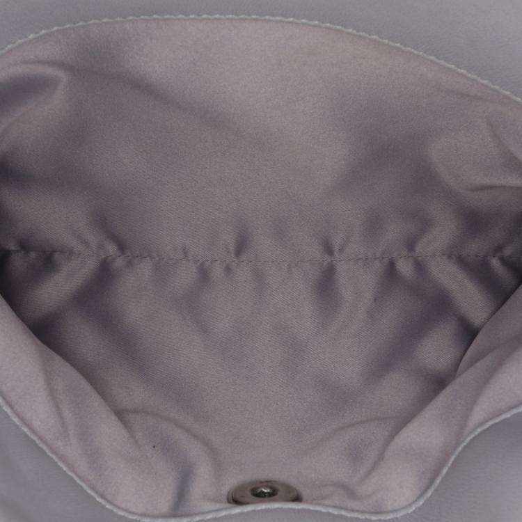 Pre Owned Chanel Grey Quilted Lambskin x3 Accordion  Bag