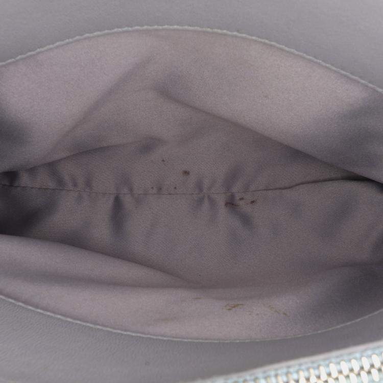 Pre Owned Chanel Grey Quilted Lambskin x3 Accordion  Bag