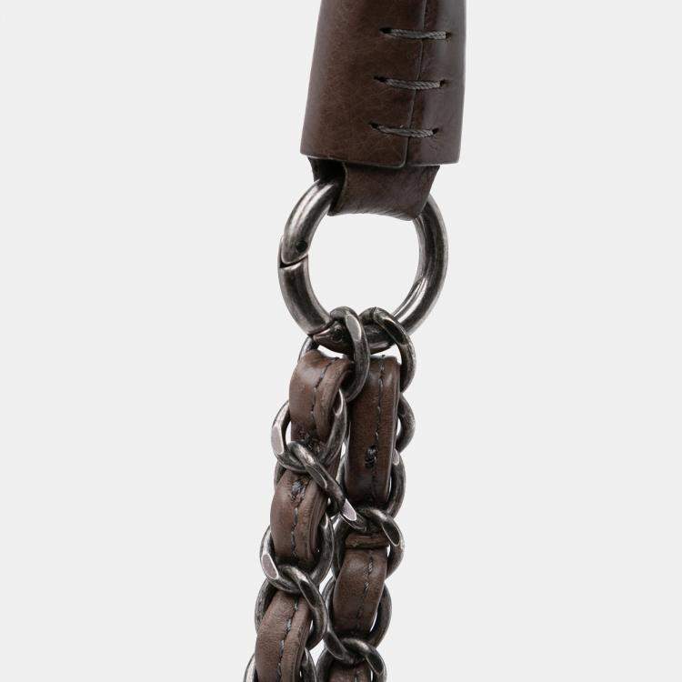 Pre Owned Chanel Brown Large Quilted Calfskin Istanbul Accordion Flap