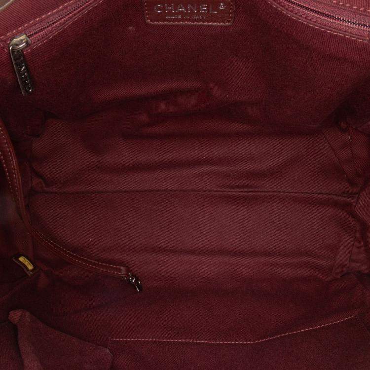 Pre Owned Chanel Brown Large Quilted Calfskin Istanbul Accordion Flap