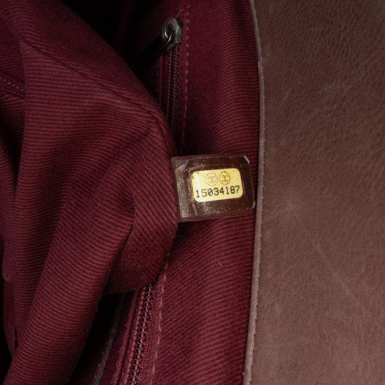 Pre Owned Chanel Brown Large Quilted Calfskin Istanbul Accordion Flap