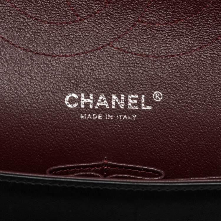 Pre Owned Chanel Black Quilted Leather Large Classic Double Flap Bag