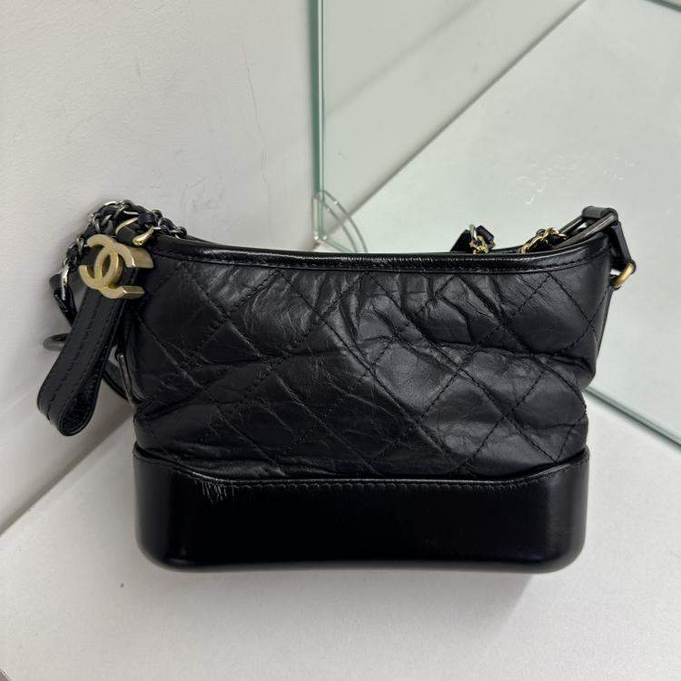 Pre Owned Chanel Black Gabrielle Small Backpack 