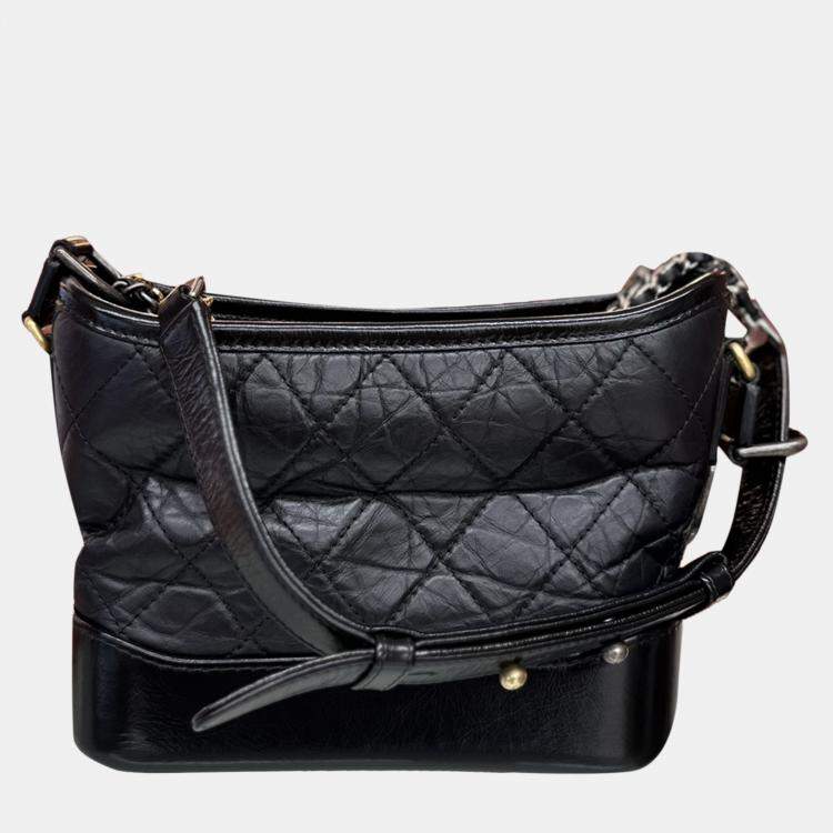 Pre Owned Chanel Black Gabrielle Small Backpack 