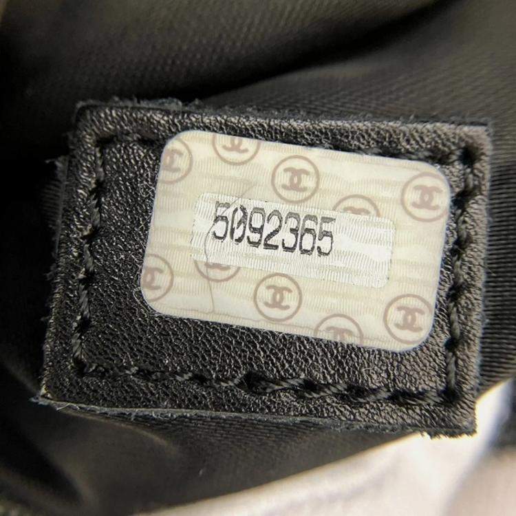 Pre Owned Chanel Black Caviar Leather Chain Tote Bag