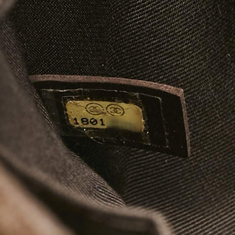 مملوكة مسبقًا Chanel Olive Green/Brown Quilted Leather and Suede Large Boy Flap Bag