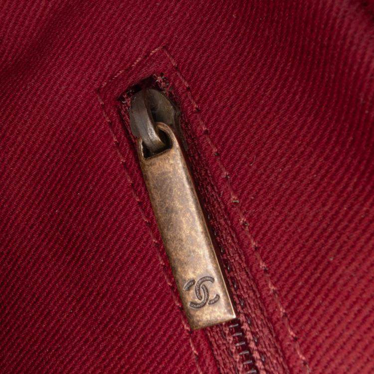 Pre Owned Chanel Brown Large Quilted Glazed Caviar Shiva Flap