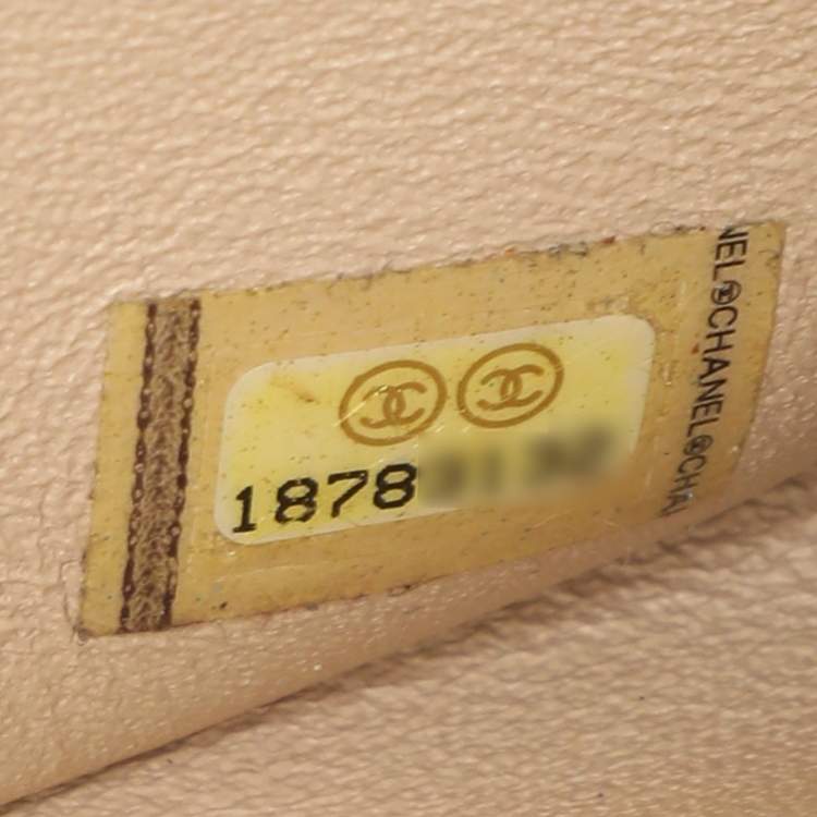 Pre Owned Chanel Yellow Striped Patent Leather Jumbo Classic Double Flap Bag