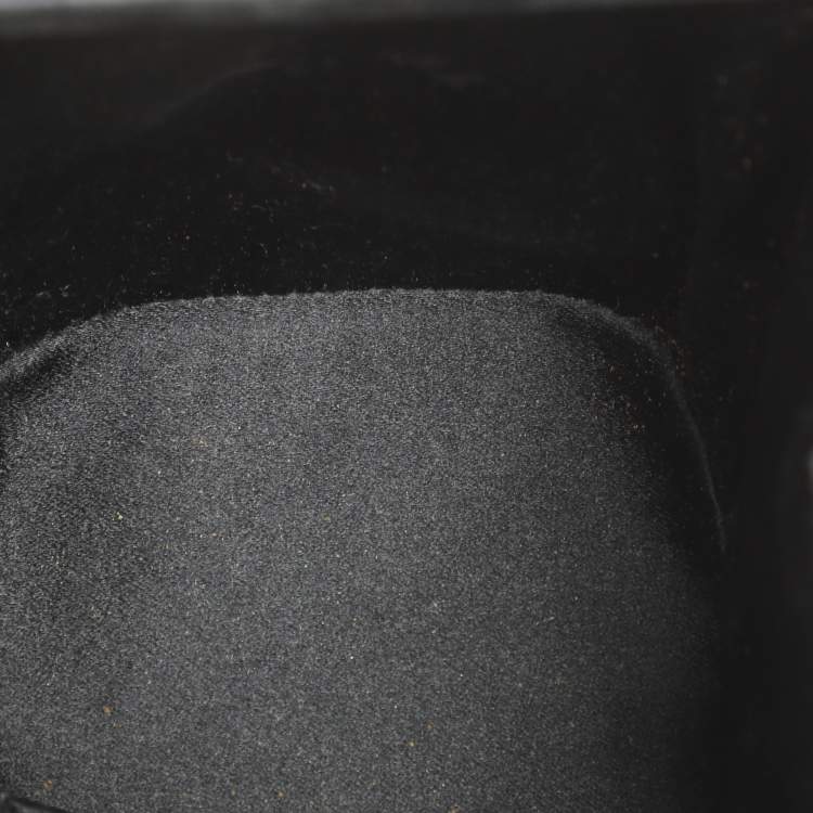 Pre Owned Chanel Black Satin CC Chain Pouch
