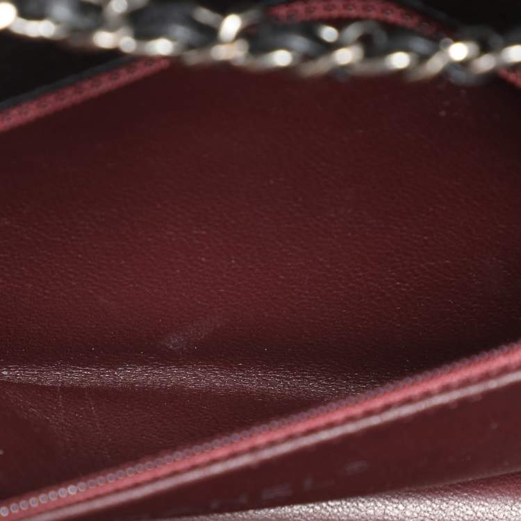 Pre Owned Chanel Black Leather Micro Retro Crossbody Bag