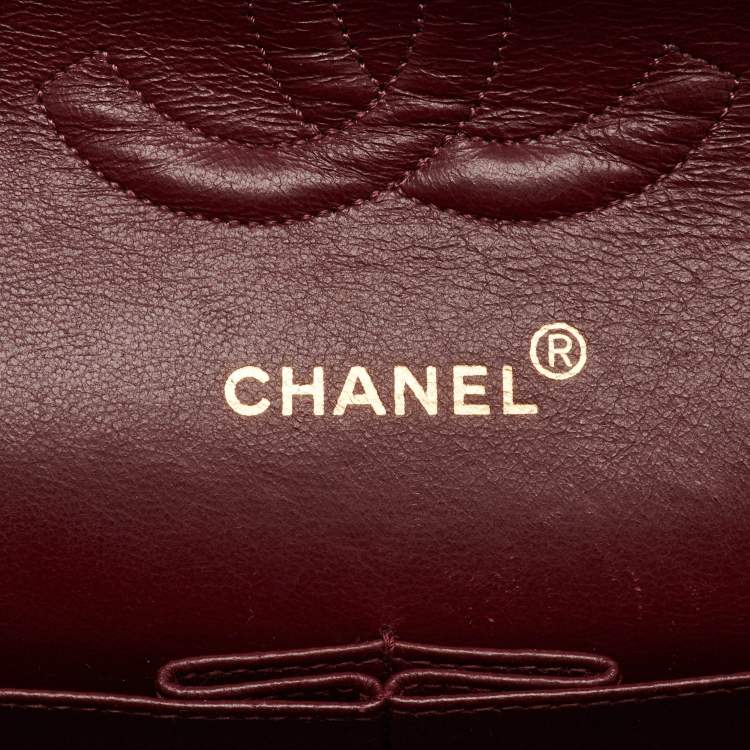 Pre Owned Chanel Black Quilted Leather Medium Classic Double Flap Bag