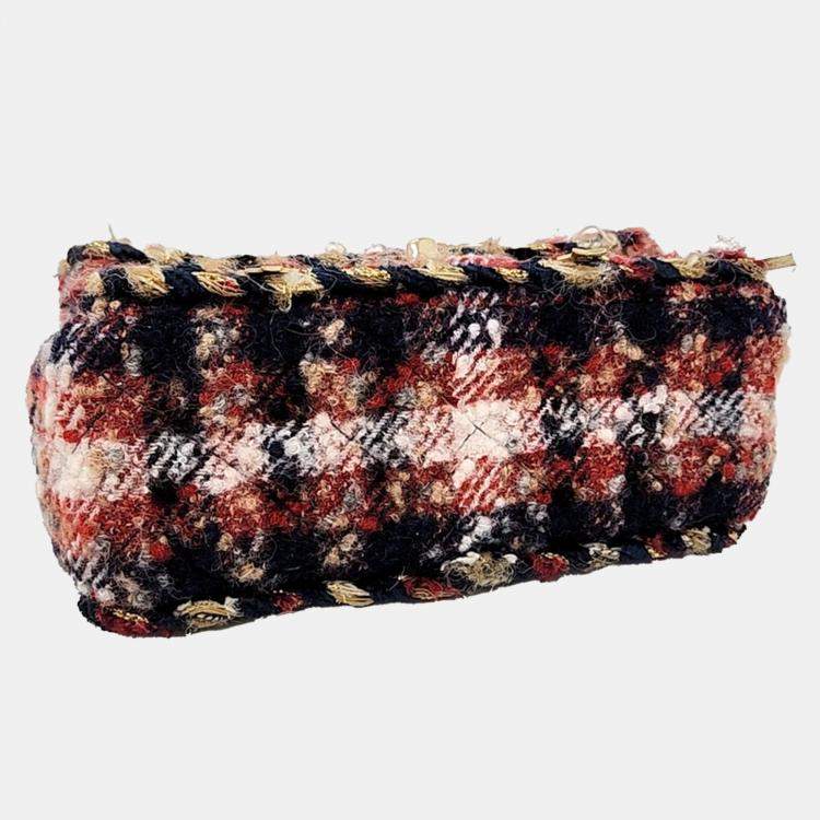 Pre Owned Chanel Multicolor Tweed New Mini crossbody Bag