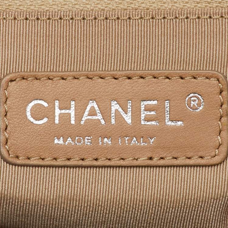 Pre Owned Chanel Blue Quilted Caviar Leather Petite Timeless Tote