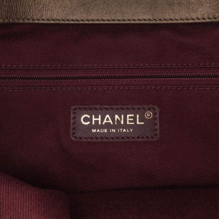 Pre Owned Chanel Brown CC Quilted Calfskin Istanbul Tote