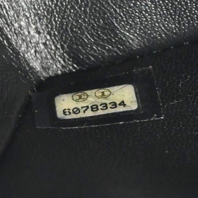 Pre Owned Chanel Black Calfskin Small Classic Double Flap Shoulder Bag