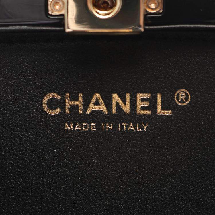 Pre Owned Chanel Leather Perfume Box No.5 Coco Mark Chain Crossbody Shoulder Bag