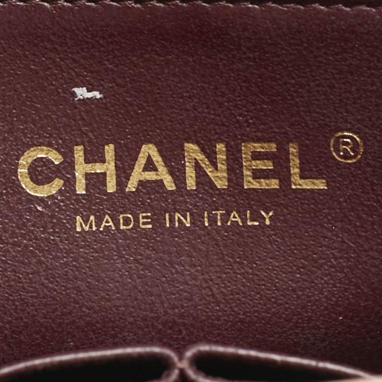 Pre Owned Chanel Beige Diagonal Quilted Leather Medium Flap Bag