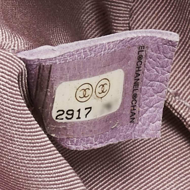 Pre Owned Chanel Lilac Quilted Jersey Fabric and Leather 19 Belt Bag