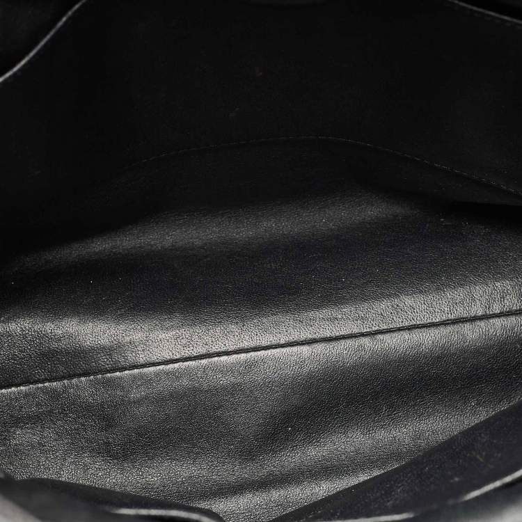 Pre Owned Chanel Black Quilted Leather Geometric Shopper Tote