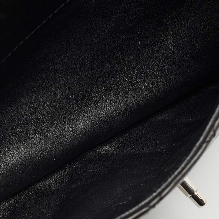 Pre Owned Chanel Black Quilted Leather Geometric Shopper Tote