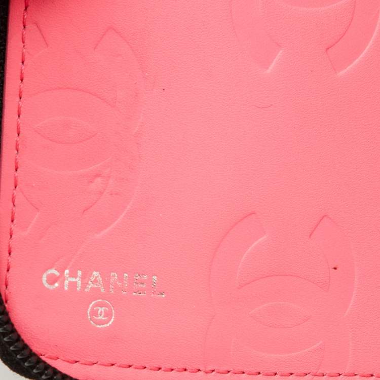 Pre Owned Chanel Black Quilted Leather CC Cambon Ligne Zip Around Organizer Wallet