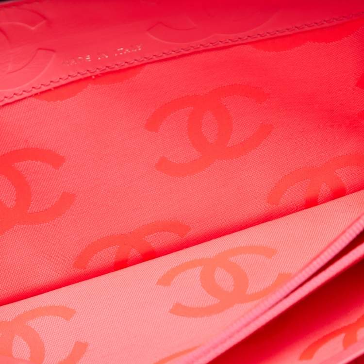 Pre Owned Chanel Black Quilted Leather CC Cambon Ligne Zip Around Organizer Wallet