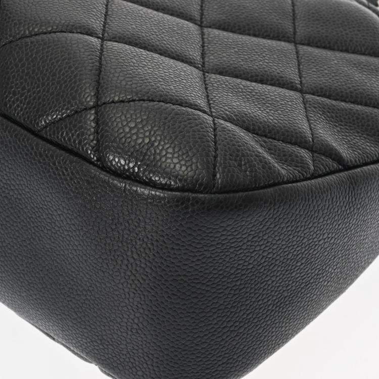 Pre Owned Chanel Black Leather Timeless CC Soft Tote Bag