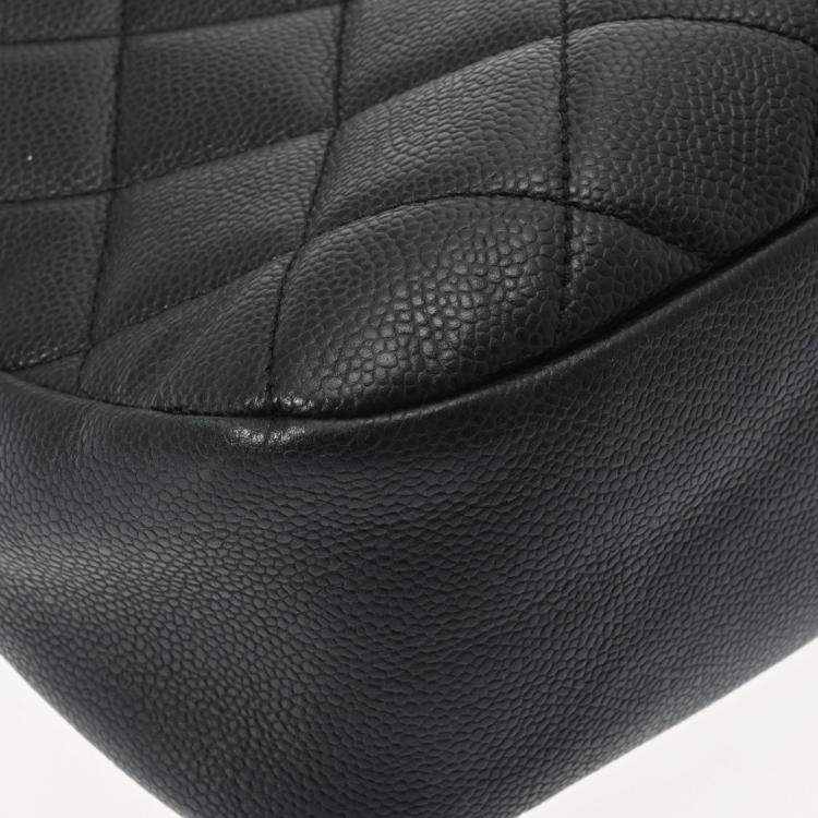 Pre Owned Chanel Black Leather Timeless CC Soft Tote Bag