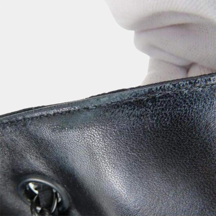 Pre Owned Chanel Black Jacquard Nylon New Travel Line Shoulder Bag