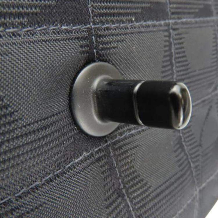 Pre Owned Chanel Black Jacquard Nylon New Travel Line Shoulder Bag