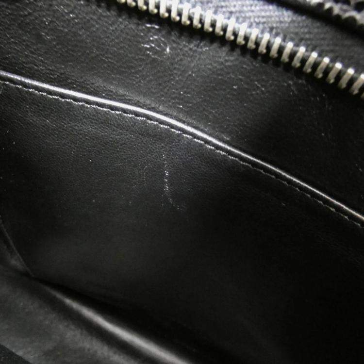 Pre Owned Chanel Black Caviar Leather Medallion Tote Bag 