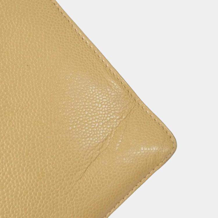 Pre Owned Chanel Leather Vintage Caviar Tote Bag