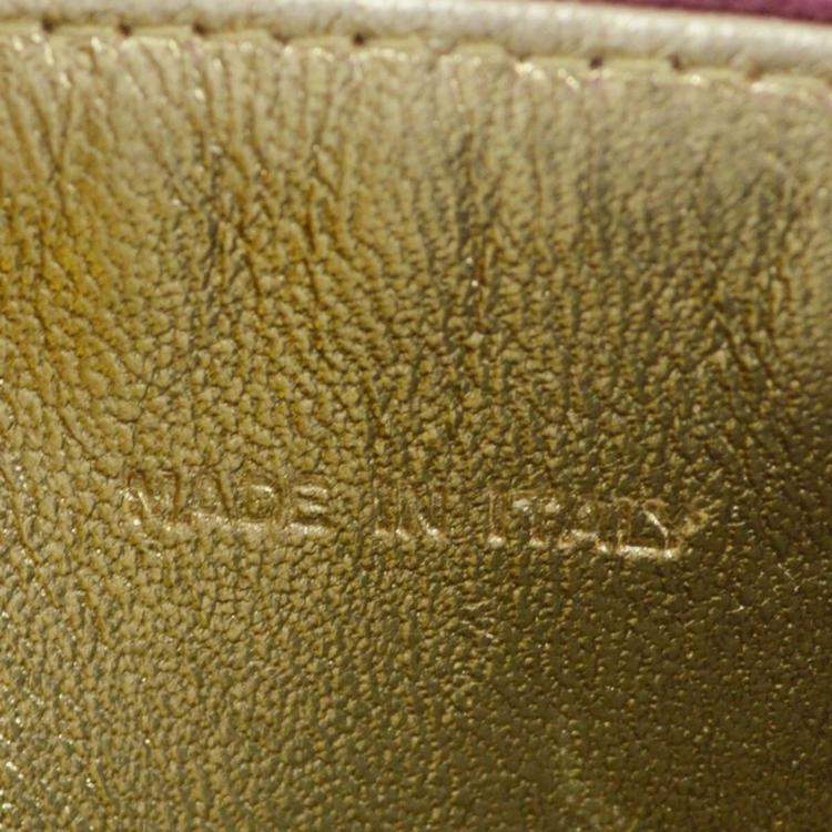 Pre Owned Chanel Pink Velvet Evening Bag