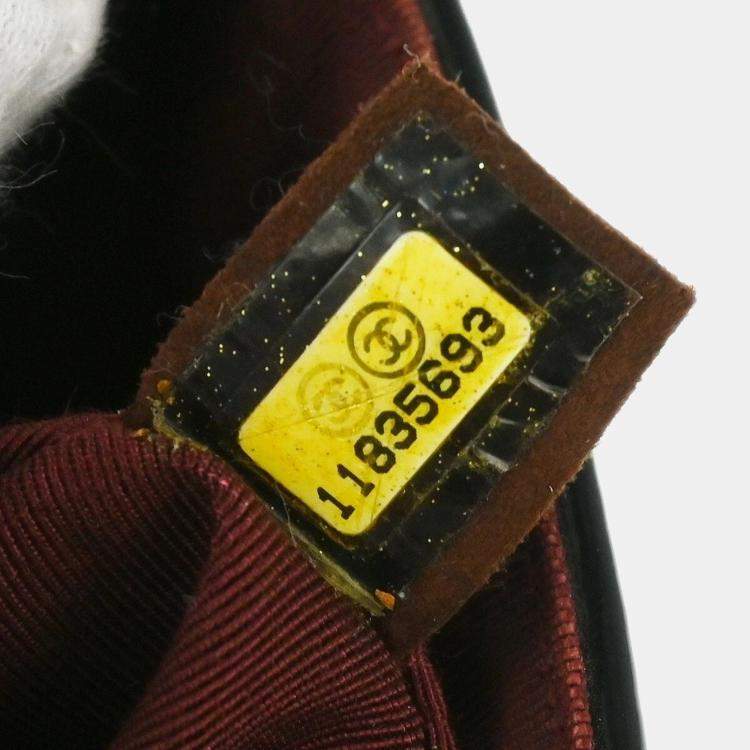 Pre Owned Chanel Black Patent Leather Single Flap Shoulder Bag