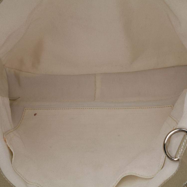 Pre Owned Chanel Gold Caviar Grand Shopping Tote