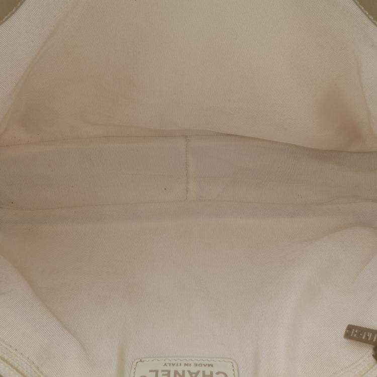 Pre Owned Chanel Gold Caviar Grand Shopping Tote