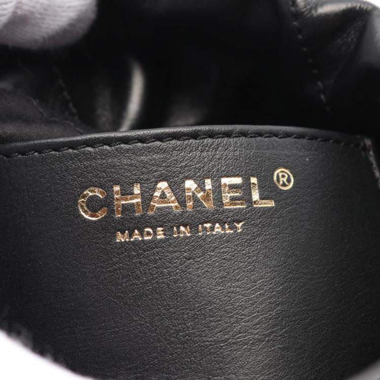 Pre Owned Chanel Black Leather 22 Mini Crossbody Bag