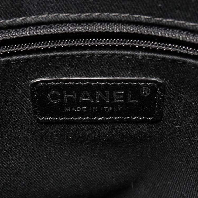 Pre Owned Chanel Blue Leather Classic Tote Bag