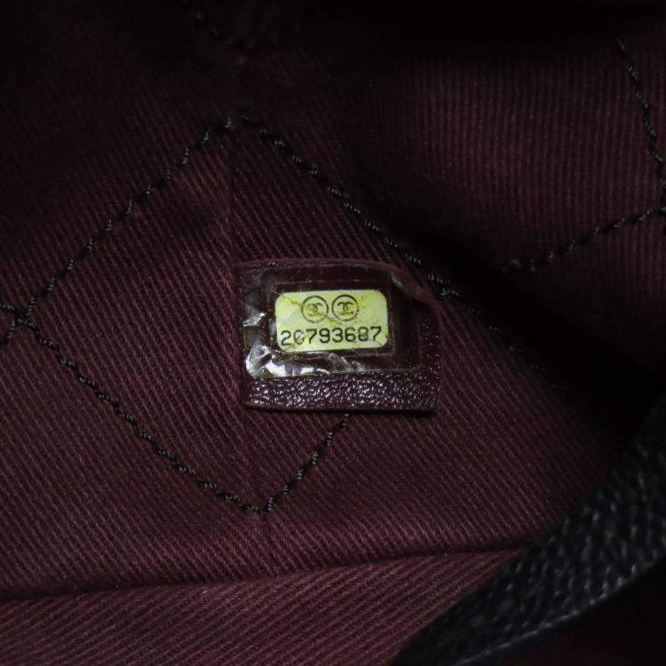 Pre Owned Chanel Matelasse Tote Bag Grained Calfskin